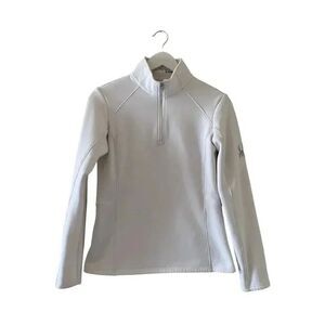 Spyder White Medium Women SAVONA HALF ZIP T- NECK Long Sleeves Top #1018